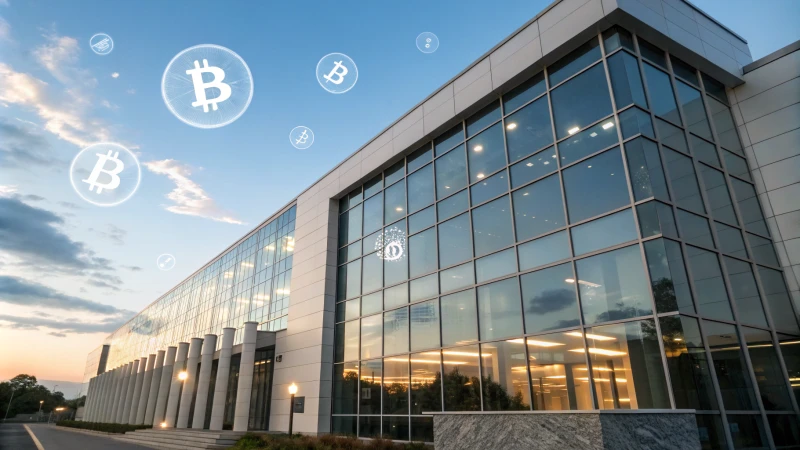 contemporary bank building cryptocurrency