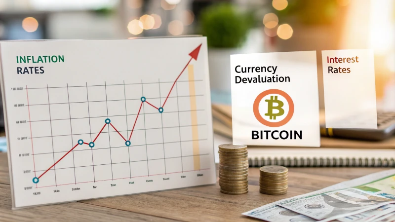 Graph depicting macroeconomic indicators and Bitcoin value