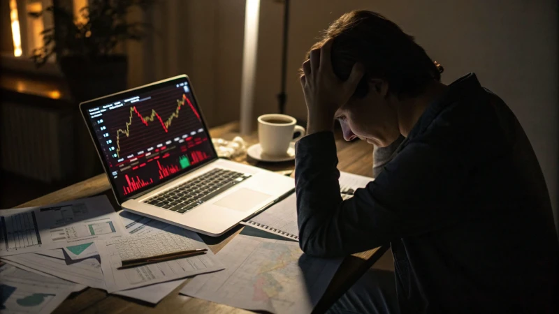 worried individual at desk cryptocurrency alerts