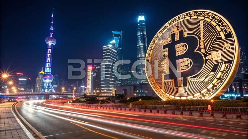 bitcoin fractal cityscape