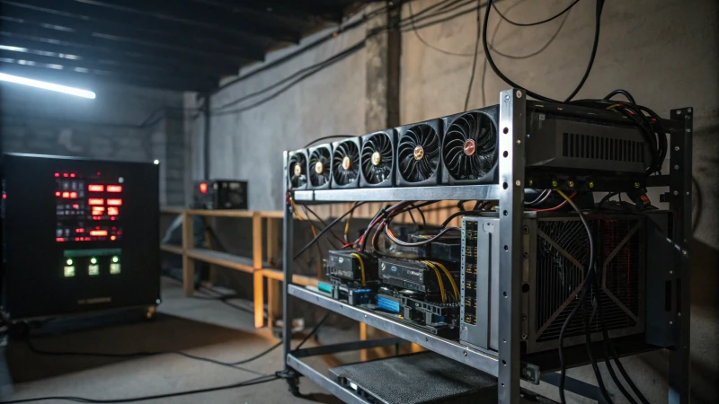 cryptocurrency mining rig industrial