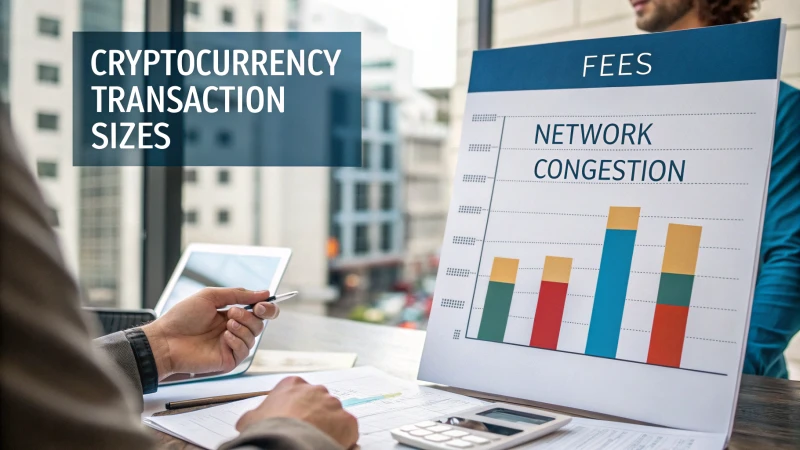 cryptocurrency transaction sizes fees infographic