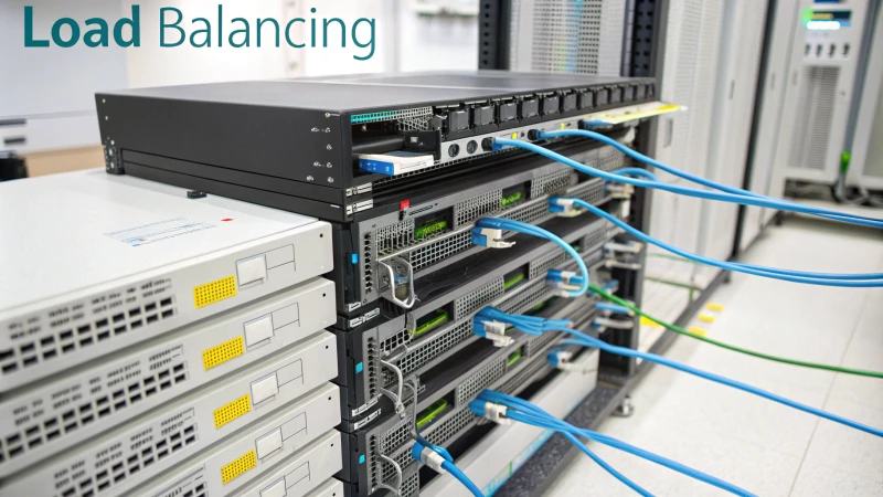 Infographic on dynamic load balancing in computer networks