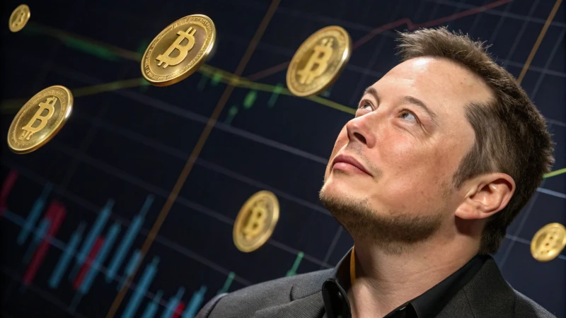 elon musk portrait dogecoin background