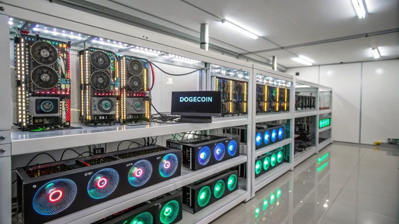 modern cryptocurrency mining rig