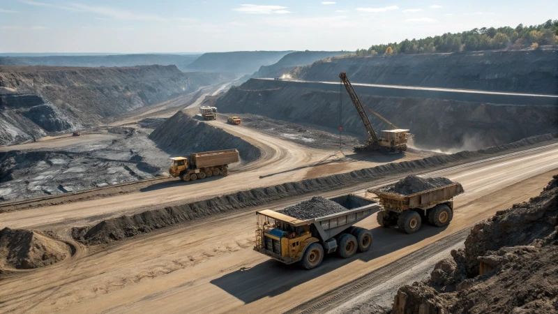 aerial view mining operation