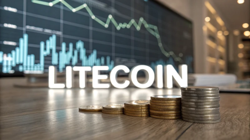 litecoin logo financial growth