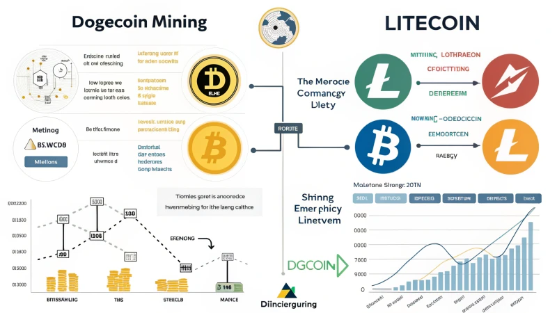 merged mining infographic dogecoin litecoin